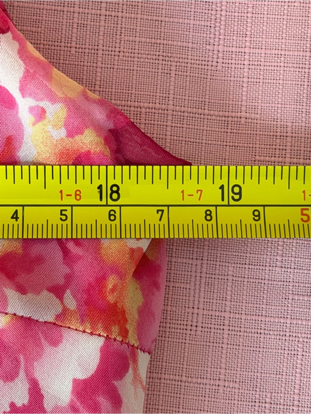 connected apparel Hot Pink Floral Print Sleeveless lined Dress size 14 - Picture 9 of 10